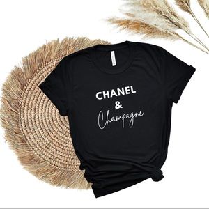 CHANEL & Champagne Trendy Tshirt